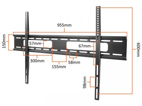 Laikiklis TV, LCD 42-100", 80kg LTC 